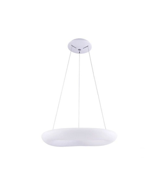 Plafonnier LED Suspendu 50W Rond Blanc - Blanc Chaud 3000K les ctes