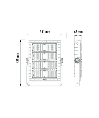 Projecteur LED pour Stade 240W IP65 plus qu'un jeu 