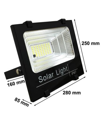 Projecteur Solaire LED 15W Dimmable avec Détecteur (Panneau+ Télécommande Inclus) Faites des économies