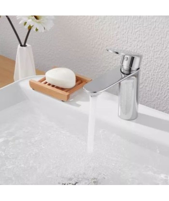 Robinet Mitigeur Lavabo Inox Arrondi pour Salle de Bain pas chere