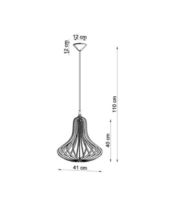 Suspension Bois Forme Poire pour Ampoule E27 de l' environnement