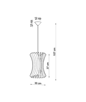 Suspension Bois Géométrique pour Ampoule E27 les ligaments