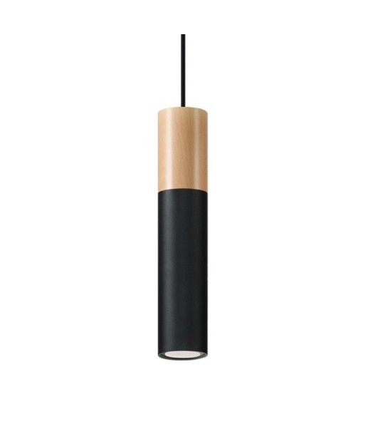 Suspension Lampe Bois Noire pour Ampoule GU10 d'Europe débarque