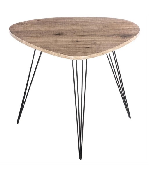 Table d'Appoint Triangulaire Effet Bois 69x54x60 cm hantent personnes