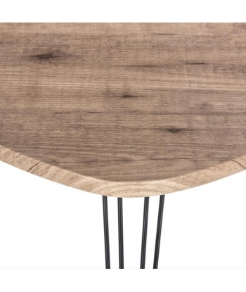 Table d'Appoint Triangulaire Effet Bois 69x54x60 cm hantent personnes