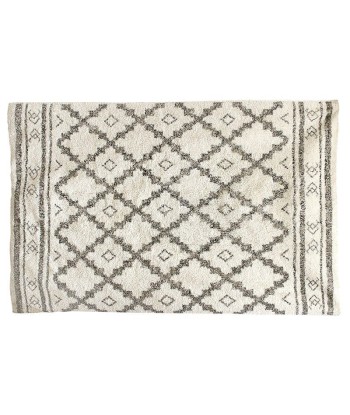 Tapis Berbère 120 x 70 cm en Coton Beige en stock