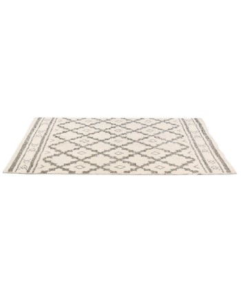 Tapis Berbère 120 x 70 cm en Coton Beige en stock