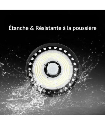 Suspension industrielle UFO 150w 160lm/w avec détecteur de mouvement pas cheres