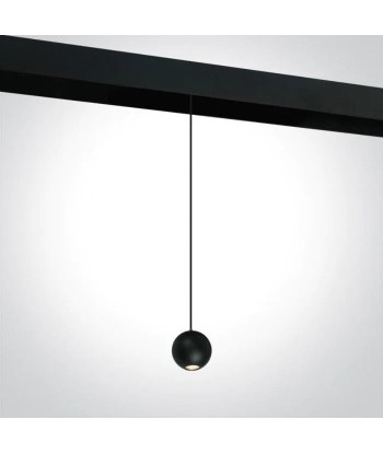 Luminaire Suspendu Rond pour Rail Magnétique 48V 10W Noir 50% de réduction en Octobre 2024