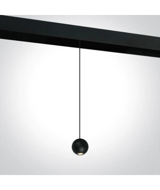 Luminaire Suspendu Rond pour Rail Magnétique 48V 10W Noir 50% de réduction en Octobre 2024