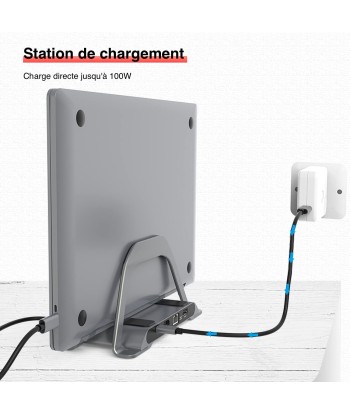 Station d'accueil Dock Station avec stand HDMI,Jack 3.5, SD, Micro SD, RJ45, USB 3.0 outlet