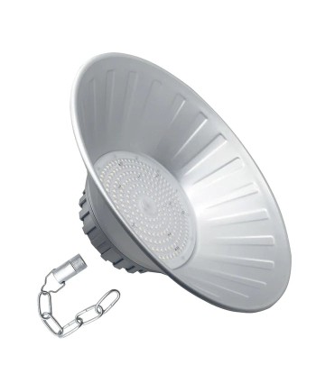 Cloche LED Industrielle 200W 120° Argent la livraison gratuite