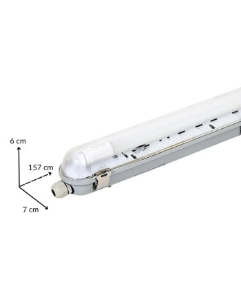 Kit de Réglette LED IP65 + Tube Néon LED 150cm T8 22W de pas cher