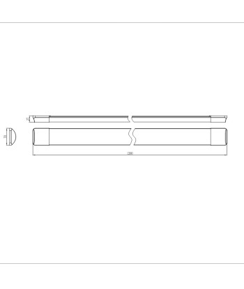 Réglette LED 120cm 30W IP40 prix