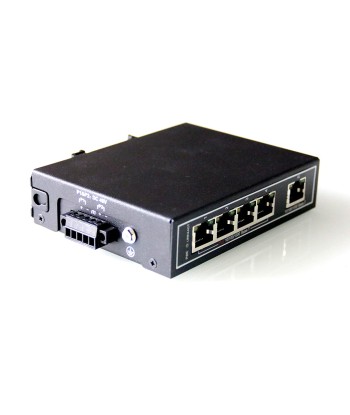 Switch Reseaux Ethernet RJ45 Alimentation PoE 5 Ports Non Gere Rail Montage NOIR meilleur choix