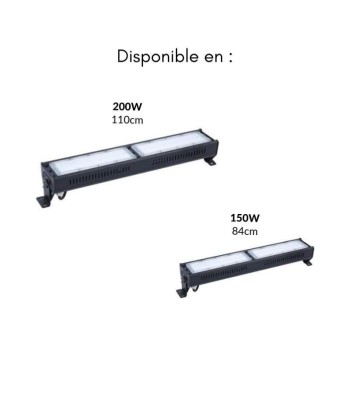 Suspension Linéaire Industrielle LED 200W IP44 la livraison gratuite