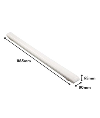 Réglette Solaire LED 120cm 18W IP65 CCT (Panneau Solaire + Télécommande Inclus) français