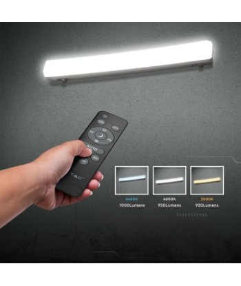 Réglette Solaire LED 120cm 18W IP65 CCT (Panneau Solaire + Télécommande Inclus) français