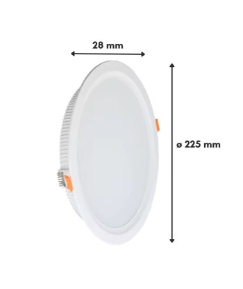 Spot LED Encastrable Plat Étanche 30W BLANC Transformateur Intégré offre 