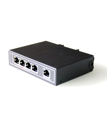 Switch Reseaux Ethernet RJ45 Alimentation PoE 5 Ports Non Gere Rail Montage NOIR meilleur choix