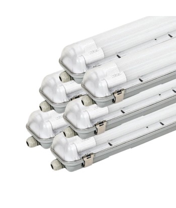 Réglette étanche 120 cm double pour Tube LED T8 IP65 (Boitier vide) suggérées chez