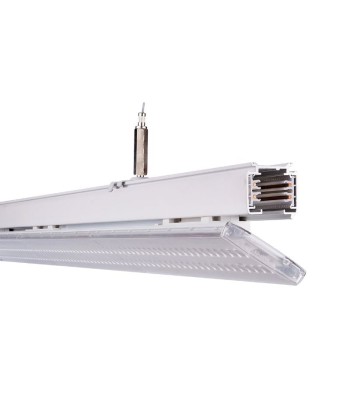 Linéaire LED sur rail triphasé 150cm 35/40/45/50W ajustable blanc de pas cher