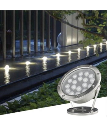 Lampe de Piscine 24W Submersible Acier Inoxydable IP68 DC24V du meilleur 