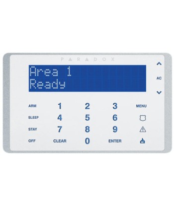 CLAVIER LCD AVEC TOUCHES RÉTROÉCLAIRÉES TACTILES. ANTIVIOLATION LED. 32 ZONES. FRANÇAIS P/EVO shop