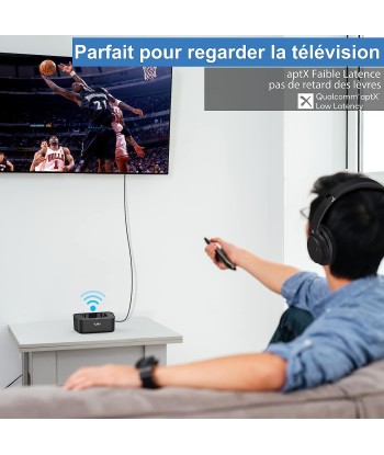 Casque Bluetooth Sans Fil TV Transmetteur Socle Chargement Autonomie 50H Longue Portée NOIR chez Cornerstreet bien 