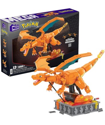 Pokémon Construction Figurine Articulée Authentique Dracaufeu En Mouvement 1663 Pièces 28cm 50-70% off 