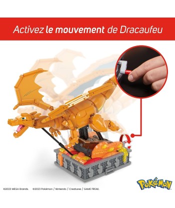 Pokémon Construction Figurine Articulée Authentique Dracaufeu En Mouvement 1663 Pièces 28cm 50-70% off 