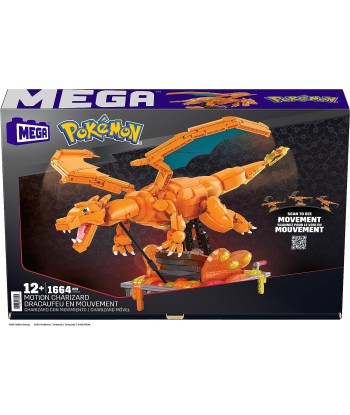 Pokémon Construction Figurine Articulée Authentique Dracaufeu En Mouvement 1663 Pièces 28cm 50-70% off 