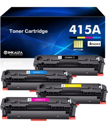 Pack x4 Toner COMPATIBLES 415X 415A Color Laserjet Pro MFP M479fdw M479fnw M479fdn M479dw l'achat 