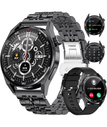 Montre Connectée Appels Bluetooth Assistant Vocal Intégré Ecran 1,39" Etanche Tracker NOIR Venez acheter