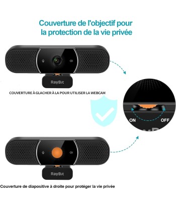 Webcam 2K HD Microphone Haut-Parleur Angle de Vue 94° Autofocus NOIR Profitez des Offres !