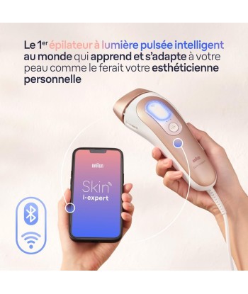 Épilateur À Lumière Pulsée Intelligent Silk·expert Pro 7 Application Vanity-case Rasoir Venus 4 Têtes Intelligentes Visage Et Corps les muscles