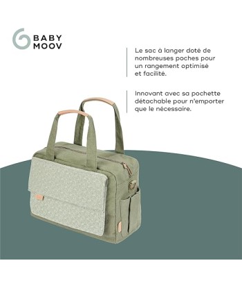 Sac à Langer 23L Quotidien Nombreux Rangements Pochette Amovible 3L 6 Accessoires Inclus Matelas à Langer Pochette Isotherme Pochette Tétine VERT commande en ligne