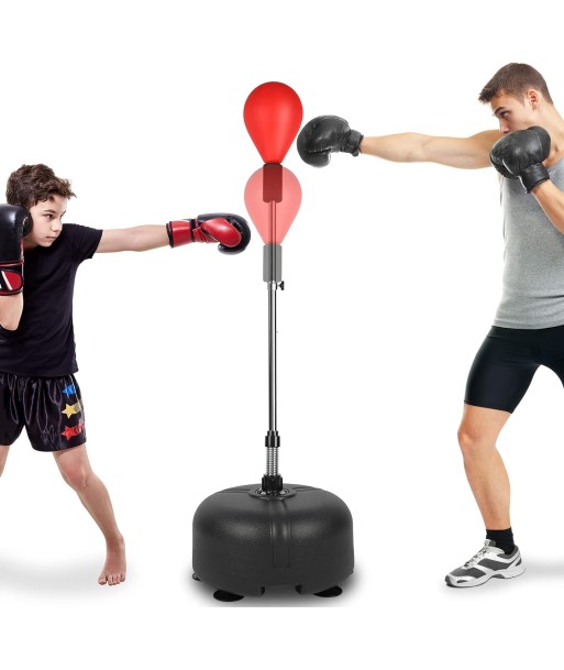 Punching Ball sur Pied Enfant Sac de Frappe Boxe avec Base à 6 Ventouses Hauteur Réglable 135-155 cm store